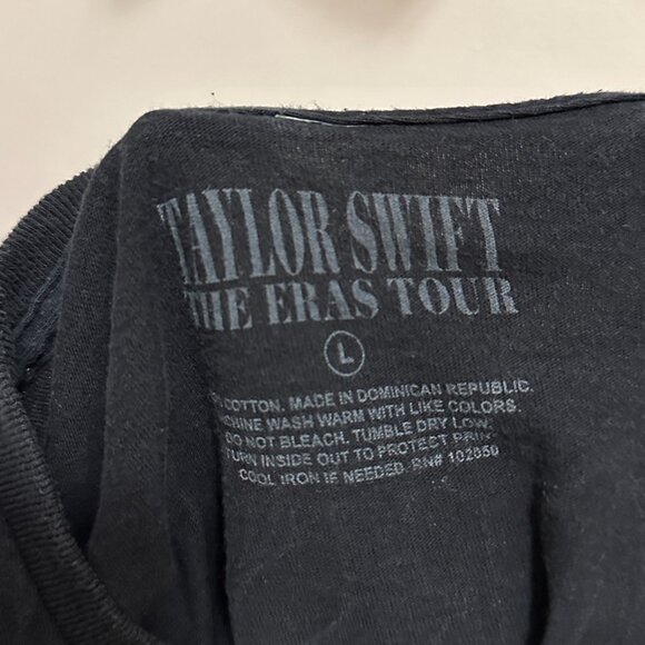 aylor Swift | The Eras Tour Evermore Era Photo Black T-Shirt Size Large - Picture 4 of 4